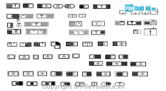 cad chậu rửa,chậu rửa thiết bị,thiết bị bếp
